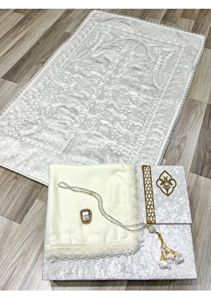 6 Parça Kadife Seccade Takımı Çeyizlik Bohça Sandıklı Gelin Damat Seti fırsatları