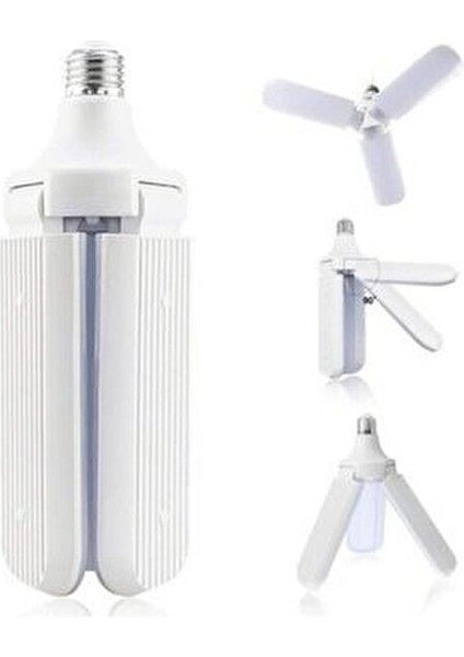 Vov Pervane Şeklinde Katlanabilir Ayarlanabilir Beyaz LED Ampul E-27 Duy 45 Wat Pervane Ampulo modelleri