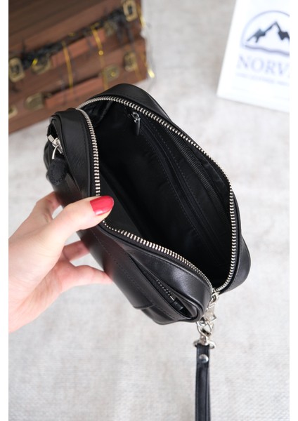 Şifreli Hakiki Deri El Çantası Tutamaçlı Çok Bölmeli modelleri