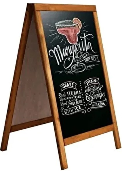Menü Yazı Tahtası Çift Taraflı 60X110