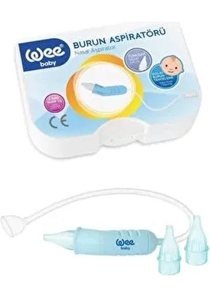 Burun Aspiratörü Nasal Ergonomik Tasarımlı Yeni Saklama Kabı Kutulu