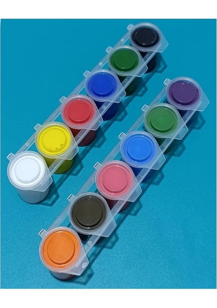 Akrilik Boya 12 Renk 1 Adet Fixpoint 25ML 12 Li Akrilik Boya Resim Dersi Tuval Ahşap Seramik Cam Taş Boya Seti modelleri