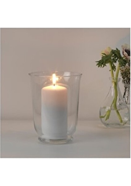 Vazo & Mumluk Çok Fonksiyonlu Cam 18 cm Ağız Çapı 14 cm