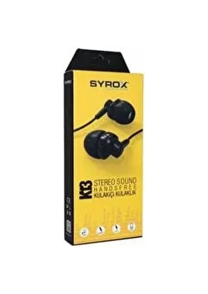 K13 Mikrofonlu Kulak İçi Kulaklık