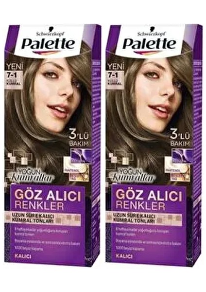 Göz Alıcı Renkler 7-1 Küllü Kumral x 2 Adet