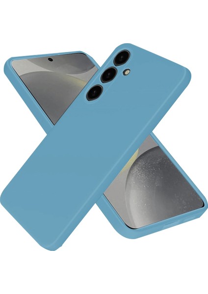 Samsung Galaxy A26 Kılıf First Silikon - Mavi Dsdrn