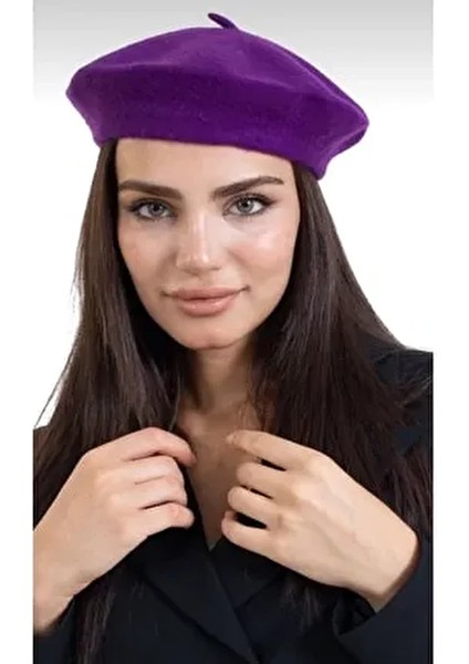 Fransız Ressam Keçe Bere Mor