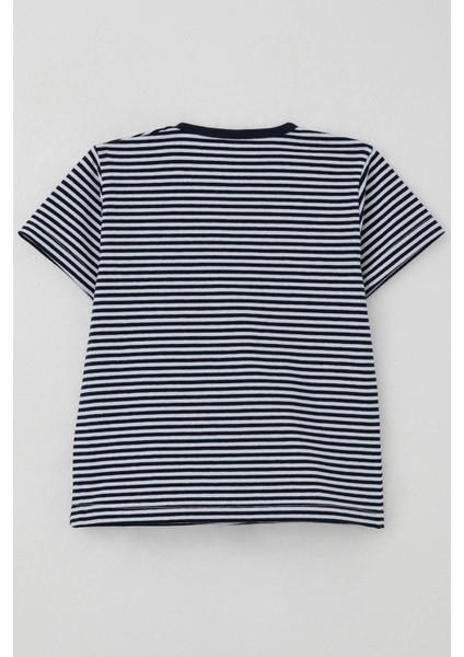 Erkek Çocuk Tişört Patlı Çizgili 1-4 Yaş, Lacivert fiyatları