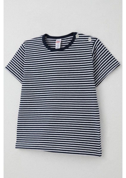 Erkek Çocuk Tişört Patlı Çizgili 1-4 Yaş, Lacivert modelleri