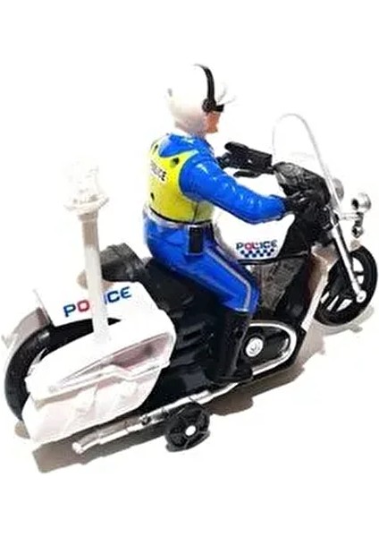 Cansu Oyuncak Pilli Işıklı Sesli Polis Motoru 2+ Yaş İçin Hareket Edebilen Model