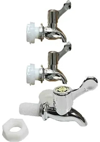 Cam Damacana ve Sebil Çevirmeli Yedek Musluğu 3'lü