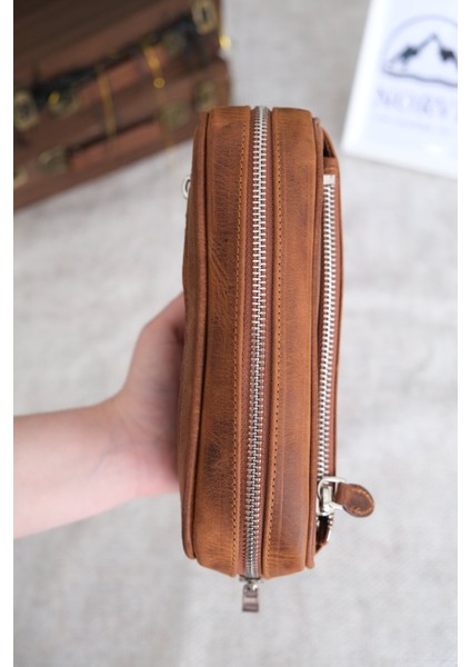 Şifreli Hakiki Deri El Çantası Tutamaçlı Çok Bölmeli indirimleri