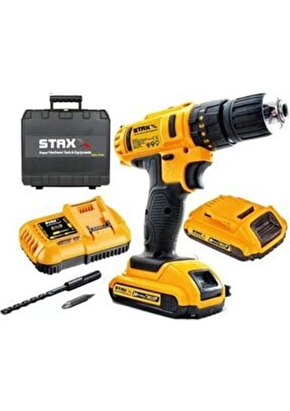 Staxx Pro Speed 24V 5AH Darbeli Çift Akülü Şarjlı Vidalama Matkap 19PARÇA Usta Seti Hediyeli modelleri