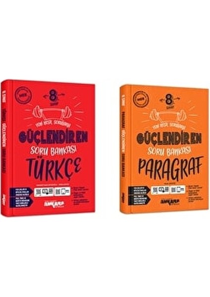 8. Sınıf Paragraf Güçlendiren Soru Bankası & 8. Sınıf Türkçe Güçlendiren Soru Bankası