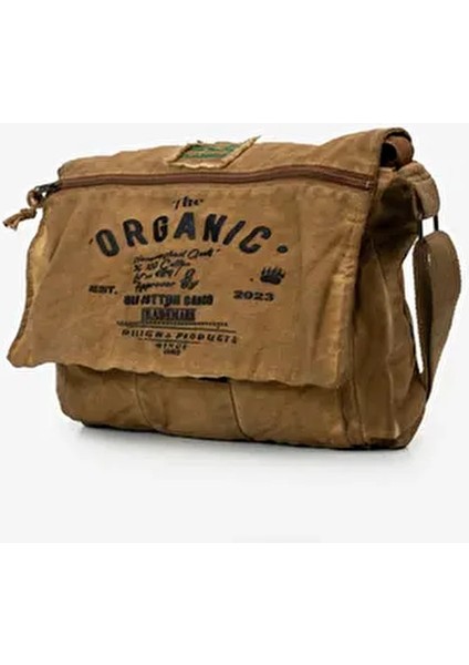 Salaş Omuz Çantası Pamuk Postacı Laptop Okul Seyahat Günlük Vintage Retro - Mulater Bag 8128