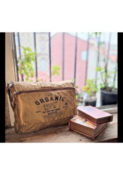Salaş Omuz Çantası Pamuk Postacı Laptop Okul Seyahat Günlük Vintage Retro - Mulater Bag 8128 fırsatları