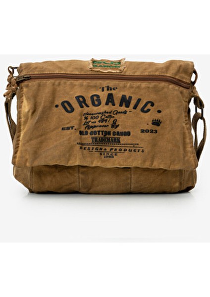 Salaş Omuz Çantası Pamuk Postacı Laptop Okul Seyahat Günlük Vintage Retro - Mulater Bag 8128