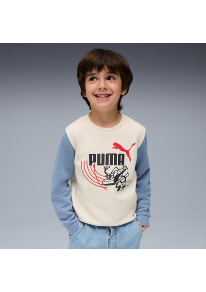 Little Runners Crew Çocuk Bisiklet Yaka Sweatshirt