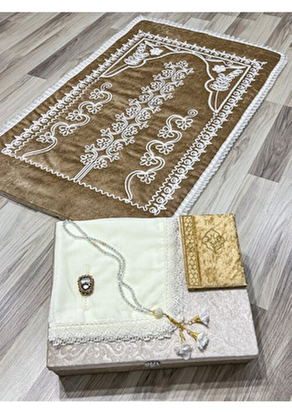 6 Parça Kadife Seccade Takımı Çeyizlik Bohça Sandıklı Gelin Damat Seti fırsatları