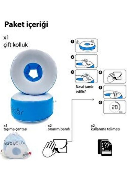 Babystar Süngerli Çocuk Kolluk Başlangıç ve Ileri Seviye Deniz Kolluğu modelleri