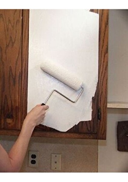 Boyama Seti Mutfak Dolapları İçin Pak Beyaz Parlak Vernik 1 Litre Kolay Uygulama modelleri