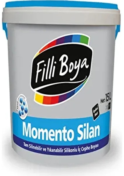 Momento Silan Silikonlu Iç Cephe Boyası 15 Lt Kumbeyazı