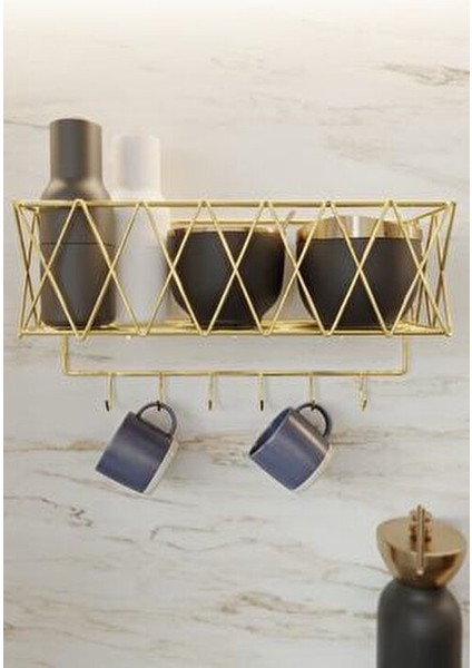 Yapışkanlı Paslanmazgold Mutfak Sepet Raf Dekoratif Baharatlık Düzenleyici Sepet fiyatları