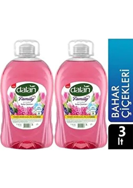 Family Sıvı Sabun Bahar Çiçekleri 2 x 3000 ml
