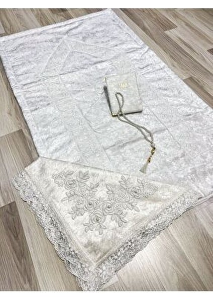 6 Parça Kadife Seccade Takımı Çeyizlik Bohça Kutulu Gelin Damat Seti fırsatları