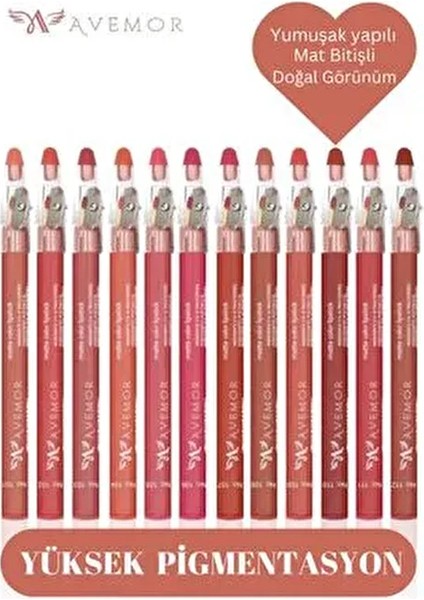 12'li Jumbo Dudak Kalemi Kalemtraşlı Set