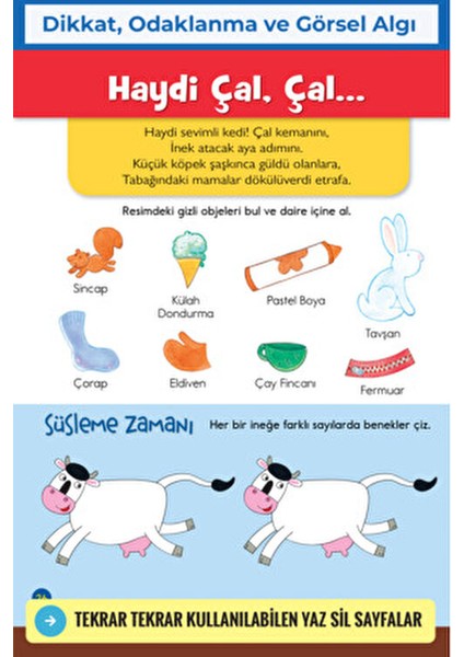 Puzzlemania Bul Çiz Eğlen 3 - 6 Yaş Motor Becerileri Geliştirici