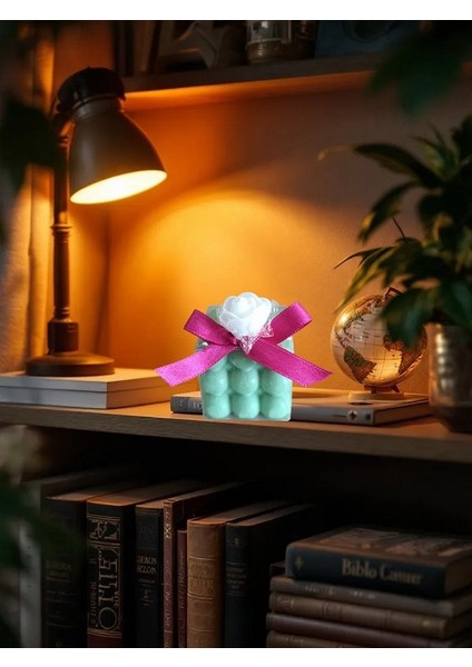 Kokulu Doğal Yeşil Renk Dekoratif Mum