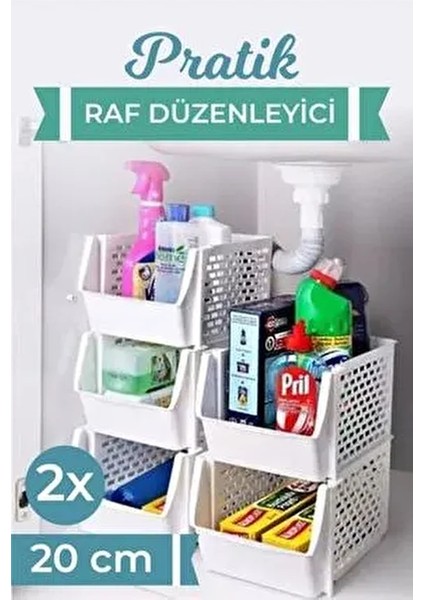 2li Pratik Raf Düzenleyici 20 cm