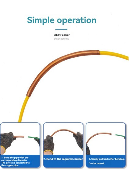 Klima Uygulamaları Için Bakır Boru Bükme Takımı 1/2 Inç Boruların Hassas Bükümü Için Pe Plastik (Yurt Dışından) fiyatları