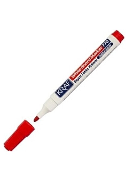 Kırmızı Doldurulabilir Beyaz Tahta Kalemi 12'li modelleri