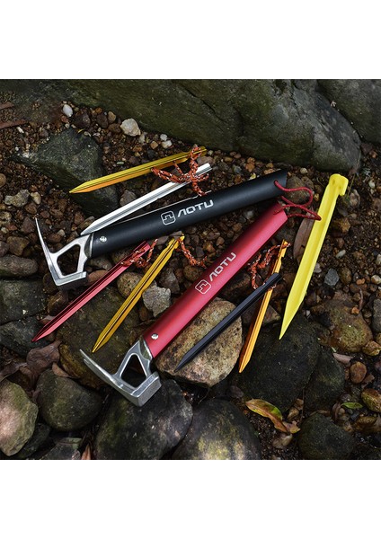 Aotu Açık Hava Kamp Çadırı Kazığı Çekiç Dağcılık Yürüyüş Paslanmaz Çelik Çivi Sökücü-Kırmızı (Yurt Dışından) fırsatları