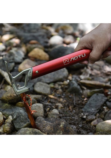 Aotu Açık Hava Kamp Çadırı Kazığı Çekiç Dağcılık Yürüyüş Paslanmaz Çelik Çivi Sökücü-Kırmızı (Yurt Dışından) indirimleri
