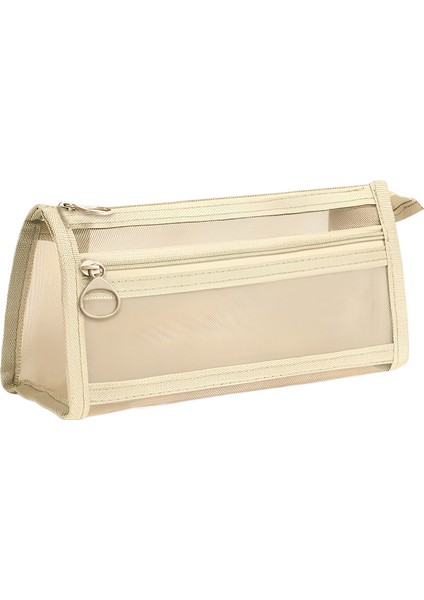 Çift Katmanlı Üç Boyutlu Şeffaf Örgü Kalem Çantası (Yurt Dışından)