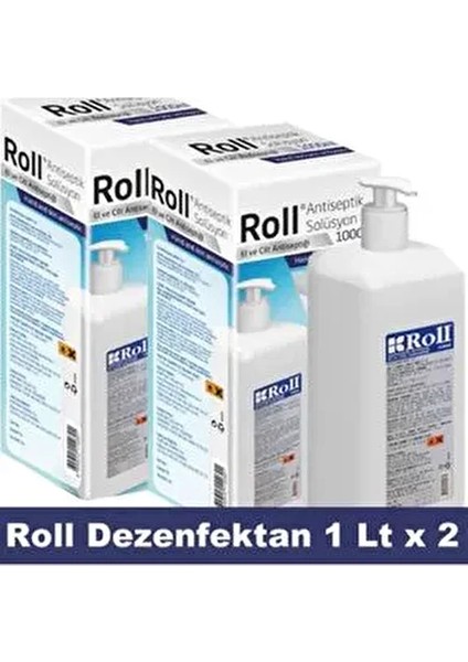 Antiseptik Solüsyon El ve Cilt Dezenfektanı 1 Lt. x 2 Adet
