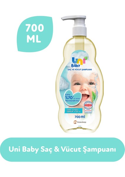 Bebek Saç ve Vücut Şampuanı 700ML Klasik (Pompalı) (9 Lu Set) indirimleri