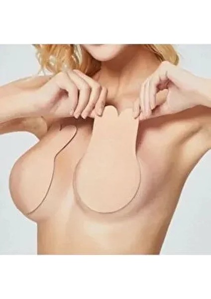 Kadın Bant Göğüs Ucu Gizleyici Push Up Silikon Ten Silikon Sütyen Meme Kaldırıcı