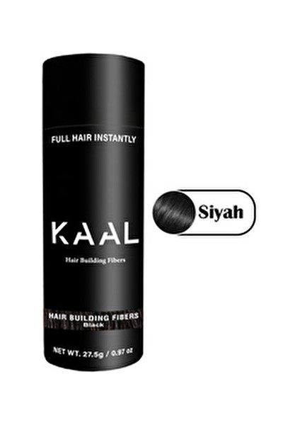 Kaal Toppik Siyah ( Black ) 27,5 gr Amonyaksız Keratin Saç Fiberi Geçici Etki