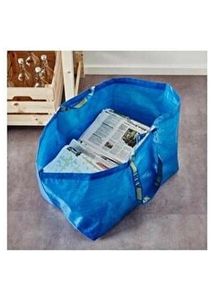 9.5 x 9.5 Frakta Pazar Taşıma Çantası Alışveriş Torbası Mavi fırsatları