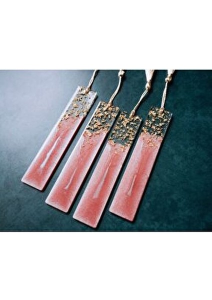 Altın Varaklı Epoksi Kitap Ayracı ( 1 Adet ) modelleri