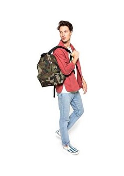 Padded Pakr Camo Sırt Çantası 40x30x18 cm Kullanıma Uygun Polyester Malzeme