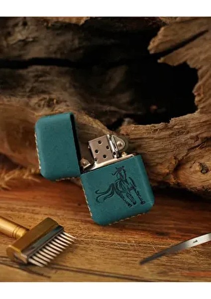 El Yapımı Zippo Çakmak Hakiki Deri Kılıf ile Şık ve Taşınabilir Rüzgar Geçirmez fiyatları
