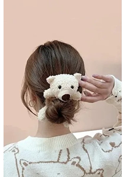 Teddy Bear Peluş Ayıcıklı Kürklü Simit Toka