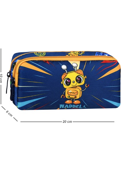 Waddell Robot Temalı Ilkokul Sırt Çantası,beslenme Çantası ve Kalemlik,ilköğretim Sırt Çantası Set indirimleri