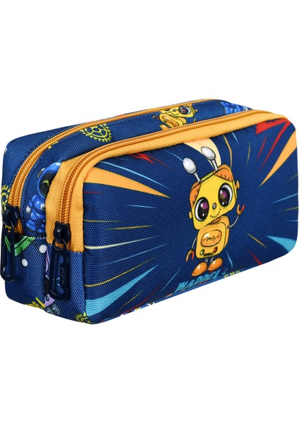 Waddell Robot Temalı Ilkokul Sırt Çantası,beslenme Çantası ve Kalemlik,ilköğretim Sırt Çantası Set
