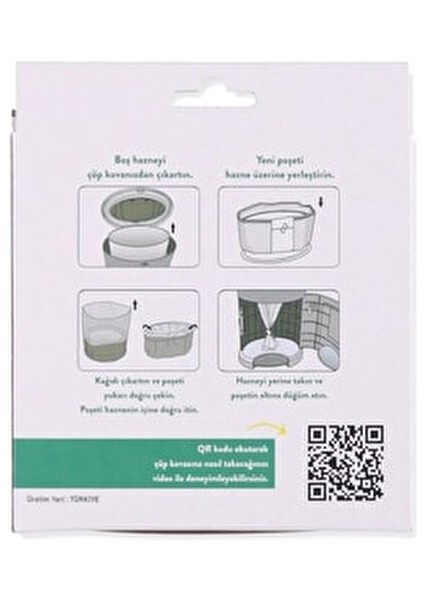 Bamm Bebek Bezi Poşeti 495 Adet Kapasite ile Çöp Kovaları ile Uyumlu